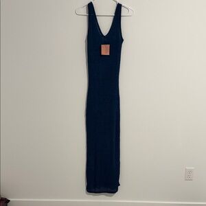 Shade & Shore Navy Sleeveless Swim Coverup